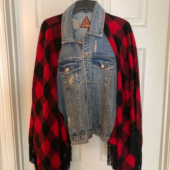 Denim Jacket/Poncho - Picture 2 of 4